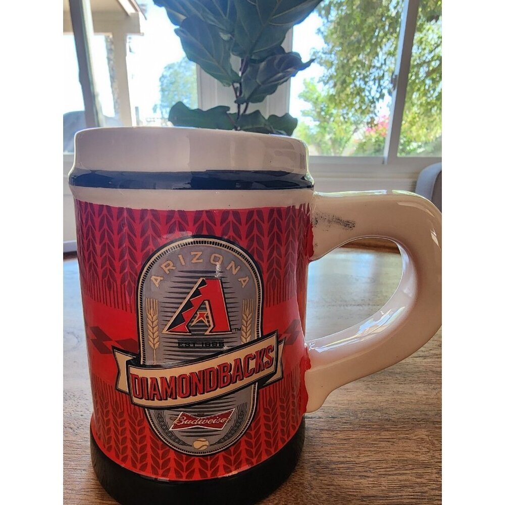 Arizona Diamondbacks Budweiser Coffee Mug Cup Beer Stein | 1998 | 20oz